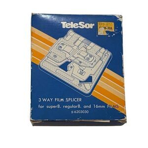 TeleSor 3 Way Film Splicer for Super8, Regular8, & 16mm - new / opened box